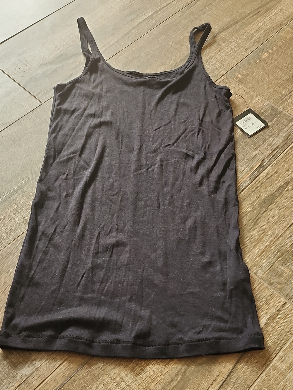 Halogen Tank with Back Seam Black Large NWT